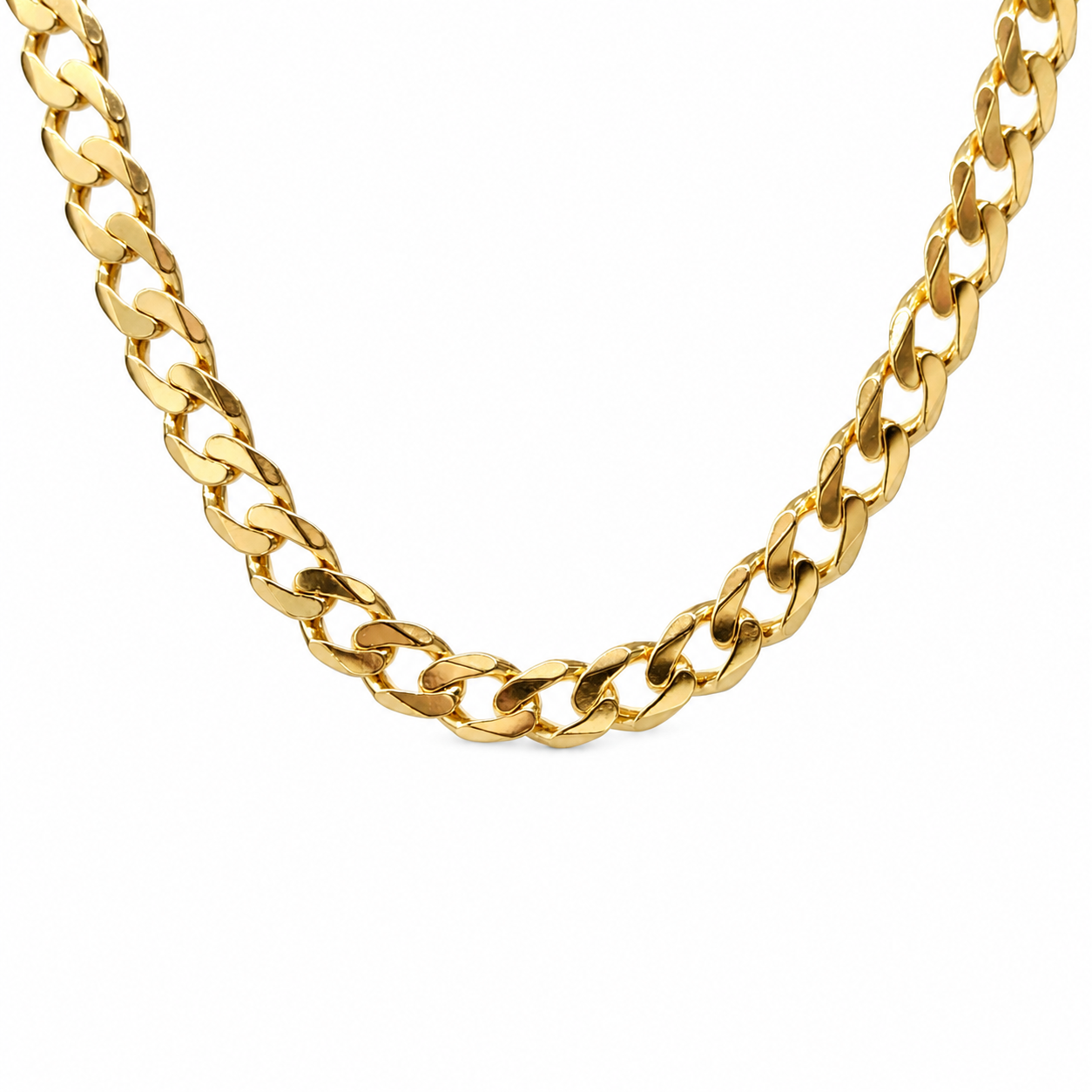 9ct Yellow Gold Flat Bevelled Diamond-Cut Curb Link Chain 60cm - 9YFBSCD120-60 Sterling Silver Chains 9ct Yellow Gold Flat Bevelled Diamond-Cut Curb Link Chain 60cm - 9YFBSCD120-60 Sterling Silver Chains