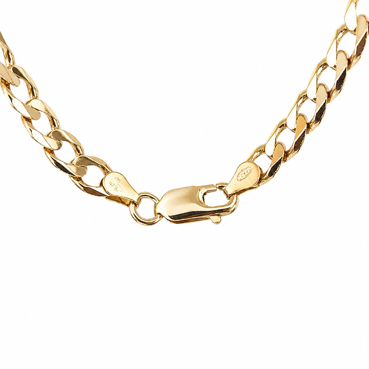 9ct Yellow Gold Flat Bevelled Diamond-Cut Curb Link Chain 150 Gauge – 5.70mm x 55cm | Made in New Zealand - 9YFBSCD150-55 Sterling Silver Chains 9ct Yellow Gold Flat Bevelled Diamond-Cut Curb Link Chain 150 Gauge – 5.70mm x 55cm | Made in New Zealand - 9YFBSCD150-55 Sterling Silver Chains