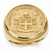 9ct Yellow Gold Fijian Coat of Arms Coin Signet Ring – Solid Gold Coin Insert – 15.12g