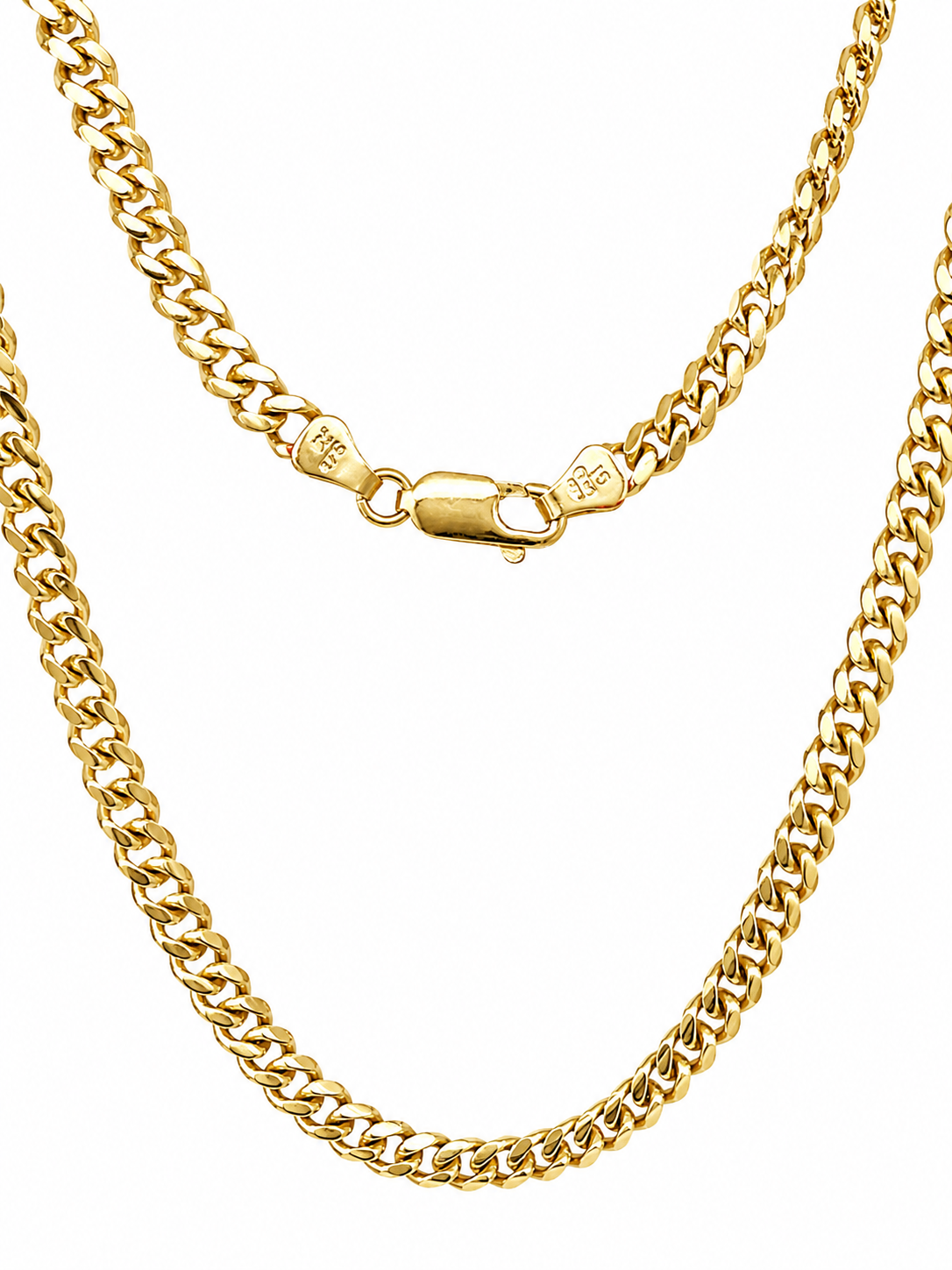9ct Yellow Gold Solid Cuban Link Chain – 60cm | 26g | 4.15mm - 5MC9Y03560 Sterling Silver Chains 9ct Yellow Gold Solid Cuban Link Chain – 60cm | 26g | 4.15mm - 5MC9Y03560 Sterling Silver Chains