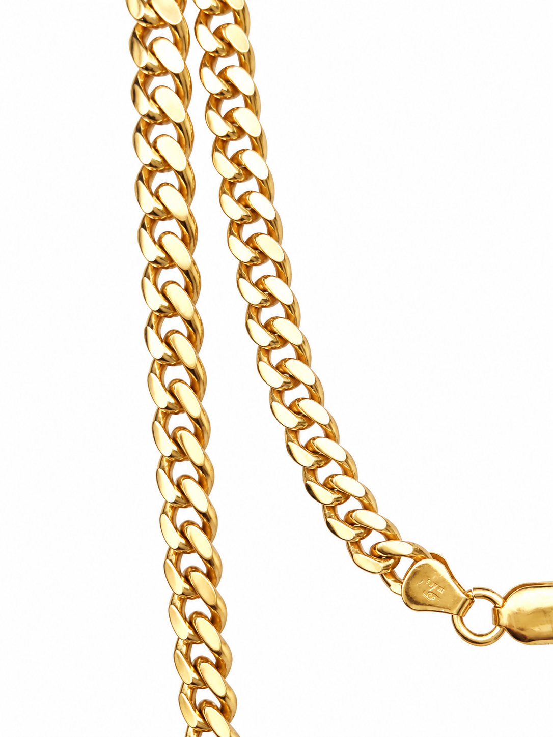 9ct Yellow Gold Solid Cuban Link Chain – 60cm | 41g | 5.15mm - 5MC9Y03660 Sterling Silver Chains 9ct Yellow Gold Solid Cuban Link Chain – 60cm | 41g | 5.15mm - 5MC9Y03660 Sterling Silver Chains