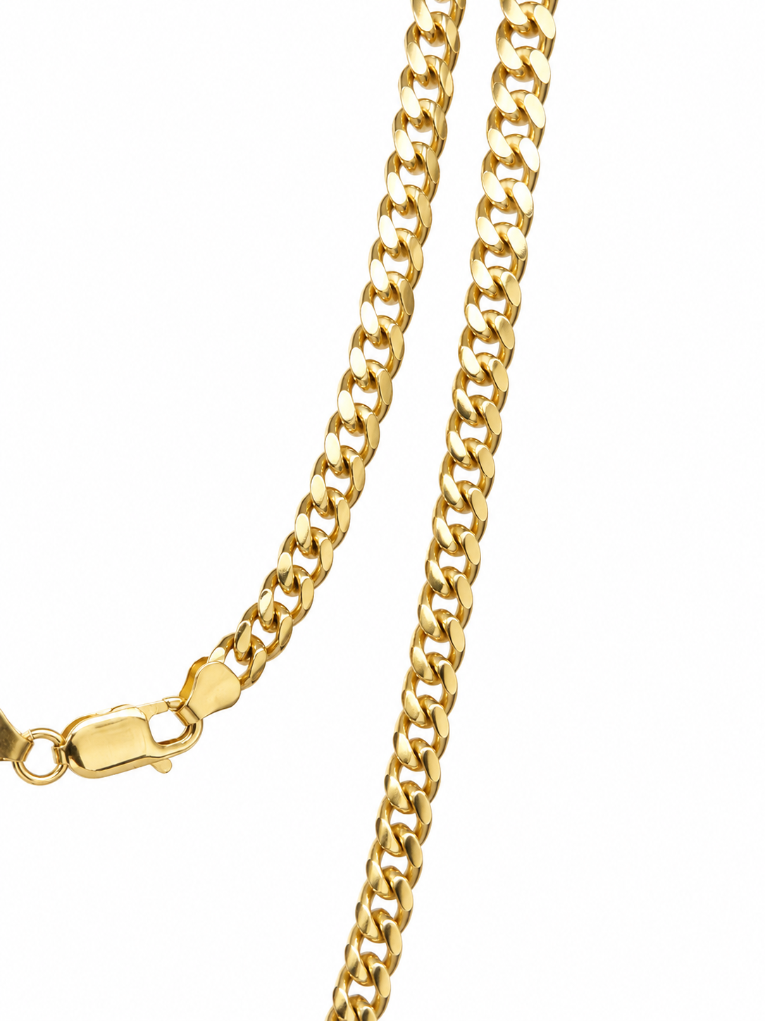 9ct Yellow Gold Solid Cuban Link Chain – 60cm | 41g | 5.15mm - 5MC9Y03660 Sterling Silver Chains 9ct Yellow Gold Solid Cuban Link Chain – 60cm | 41g | 5.15mm - 5MC9Y03660 Sterling Silver Chains