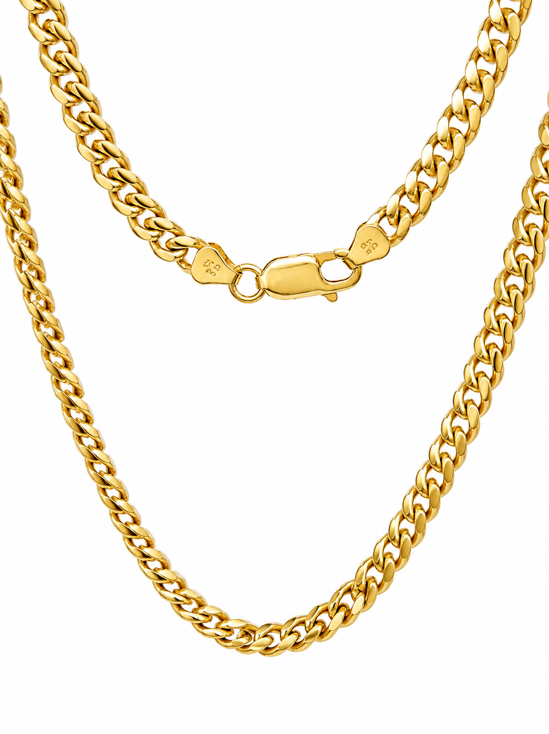 9ct Yellow Gold Solid Cuban Link Chain – 60cm | 41g | 5.15mm - 5MC9Y03660 Sterling Silver Chains 9ct Yellow Gold Solid Cuban Link Chain – 60cm | 41g | 5.15mm - 5MC9Y03660 Sterling Silver Chains