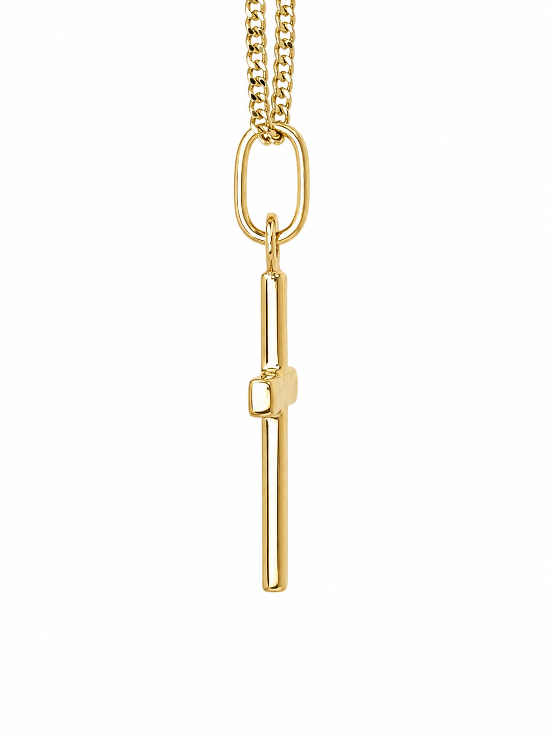 9ct Yellow Gold Plain Cross Pendant - GR0001 Sterling Silver Chains 9ct Yellow Gold Plain Cross Pendant - GR0001 Sterling Silver Chains