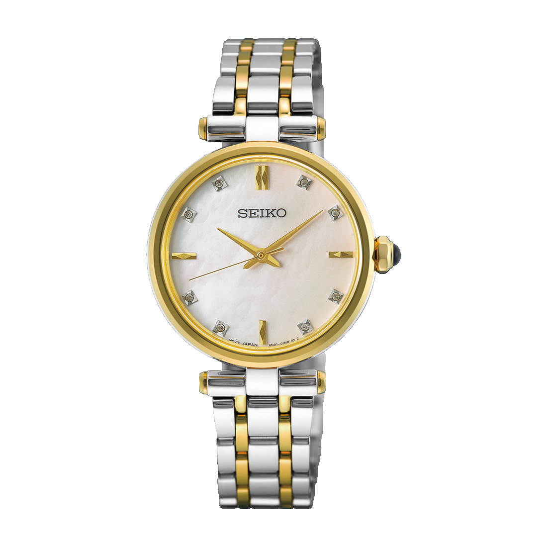 Seiko Discover More HGH007 Women's Quartz Diamond Mother of Pearl Watch Seiko 