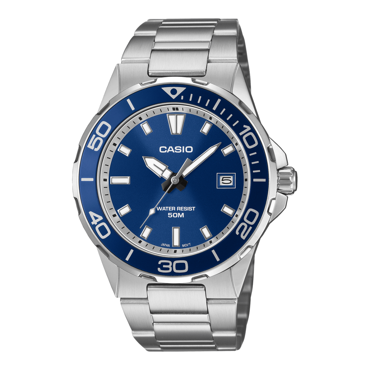 Casio MTD145D-2A Stainless Steel Men's Watch – Blue Dial CASIO Casio MTD145D-2A Stainless Steel Men's Watch – Blue Dial CASIO