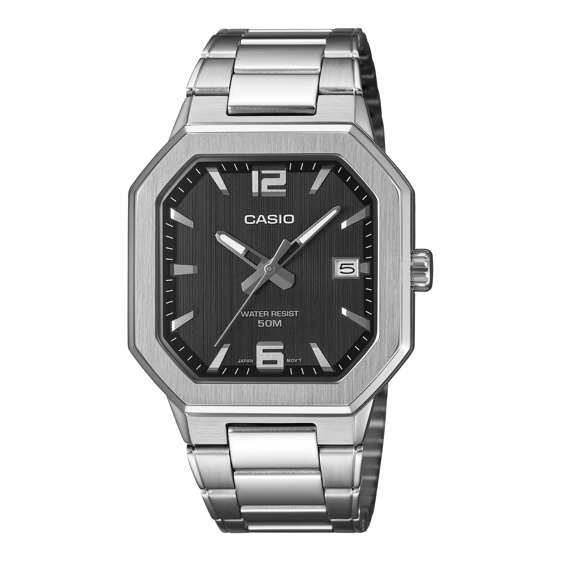 Casio MTPB195D-1A Men's Black Dial Stainless Steel Watch CASIO Casio MTPB195D-1A Men's Black Dial Stainless Steel Watch CASIO