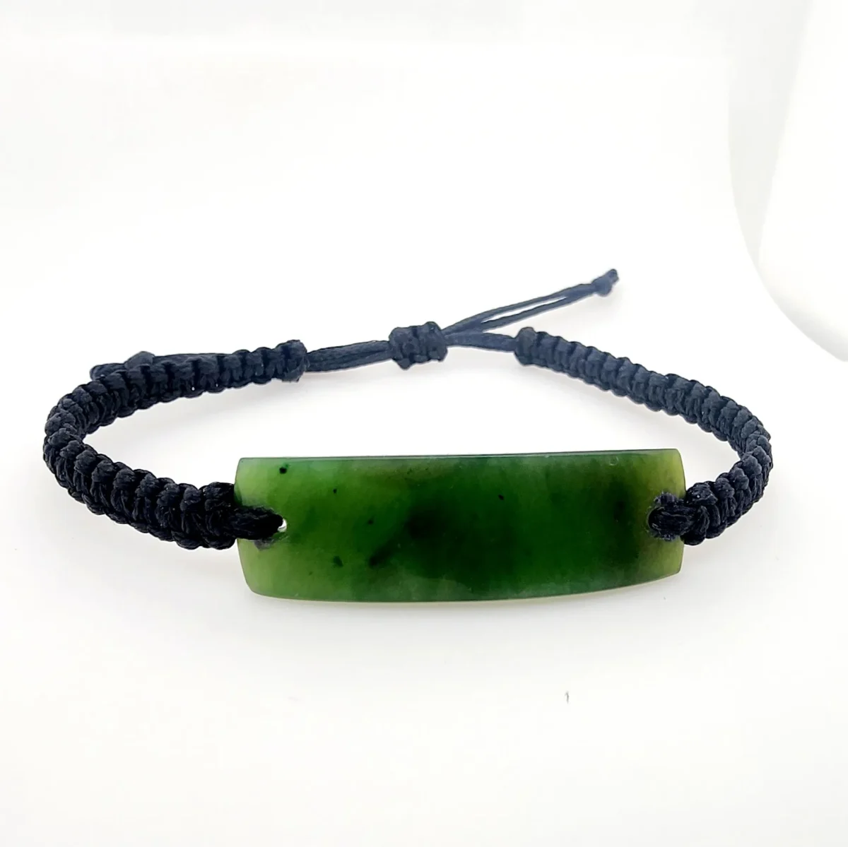 Adults Size NZ Greenstone ID Bracelet - GS-ID-02