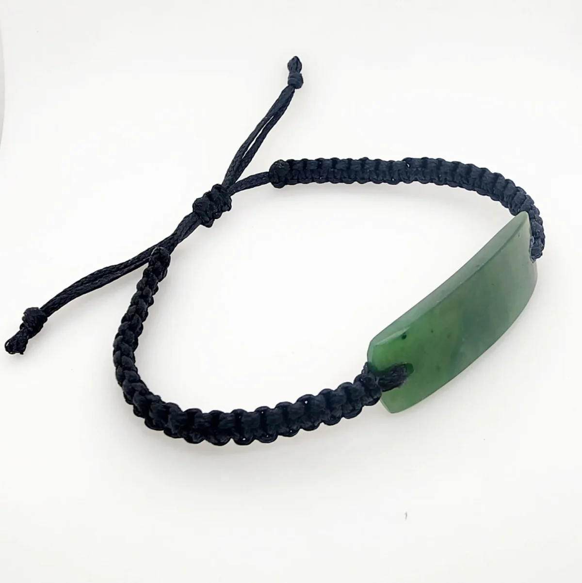 Adults Size NZ Greenstone ID Bracelet - GS-ID-02