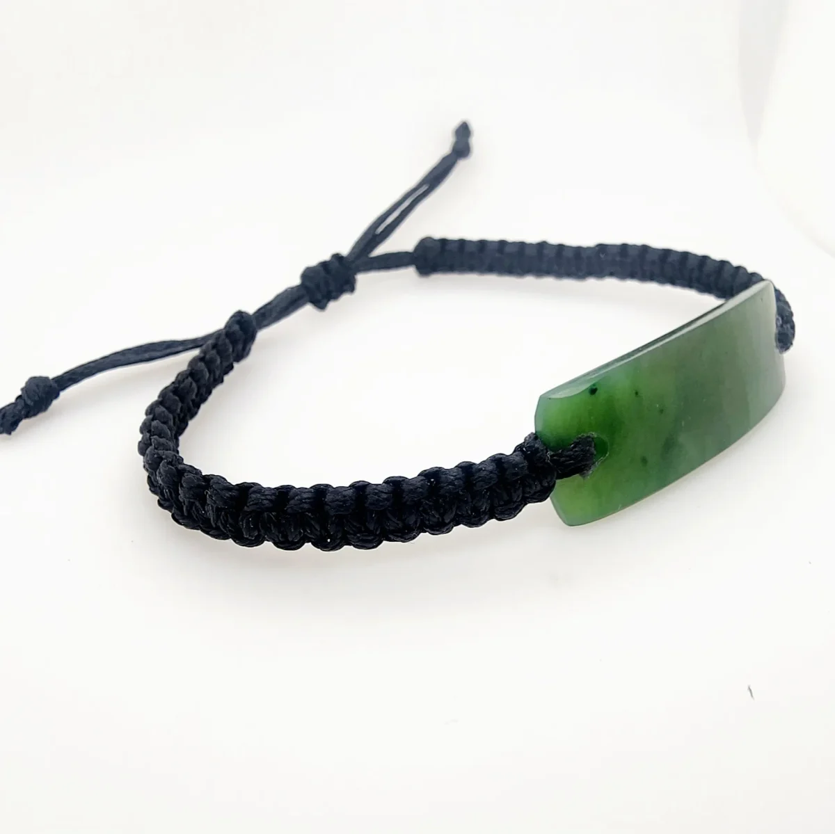Adults Size NZ Greenstone ID Bracelet - GS-ID-02