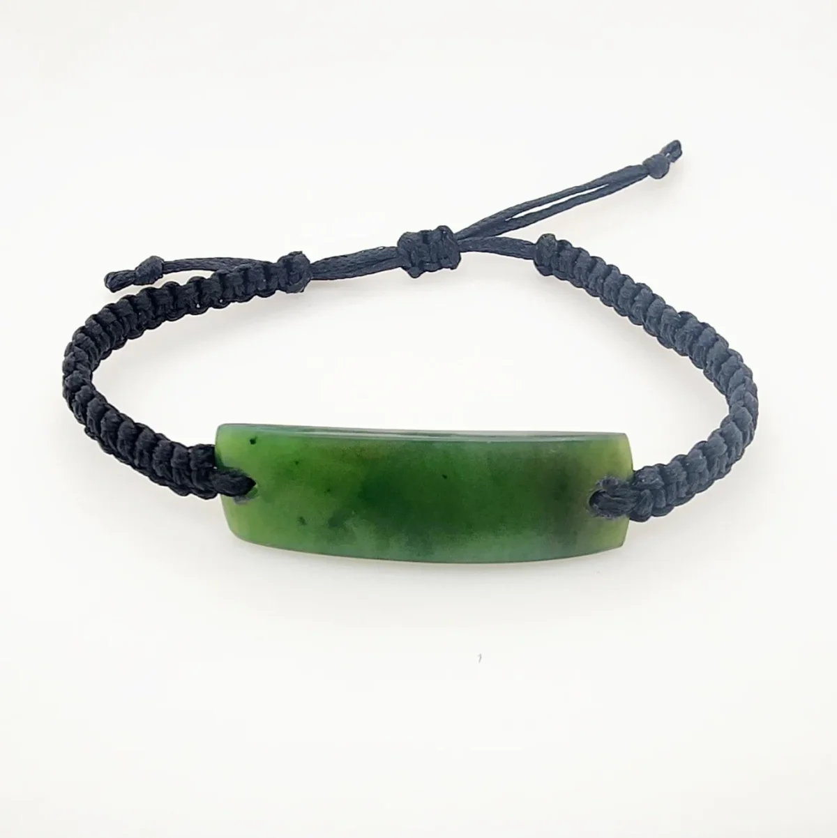 Adults Size NZ Greenstone ID Bracelet - GS-ID-02