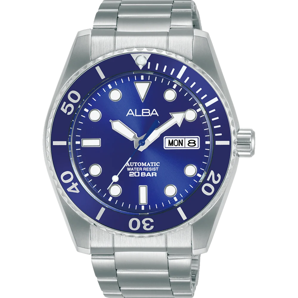 Alba Automatic Men's Blue Dial Stainless Watch - AL4359X