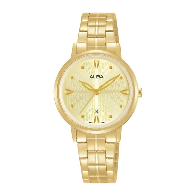 Alba Ladies Gold Tone Analogue Watch - AH7Y96X1