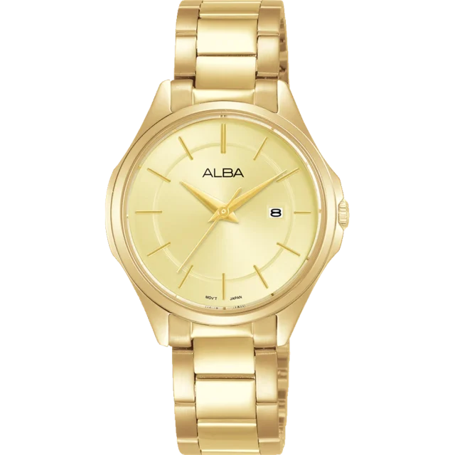 Alba Prestige AH7BA0X Ladies Gold Tone Stainless Steel Watch