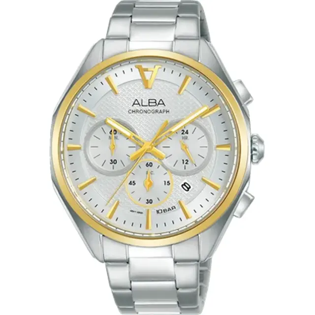 Alba Two Tone Men's Stainless Chronograph Watch - AT3H58X1