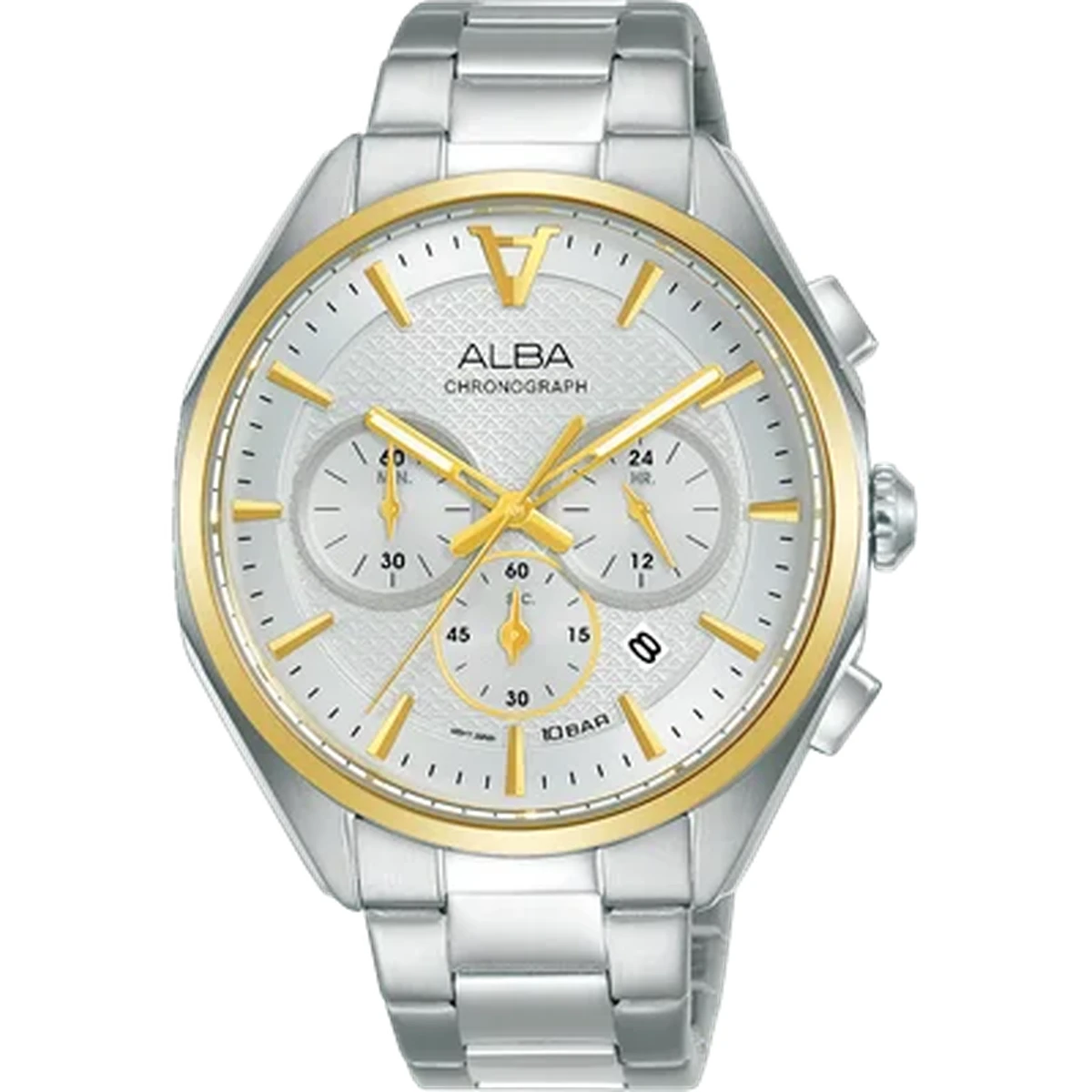 Alba Two Tone Men's Stainless Chronograph Watch - AT3H58X1