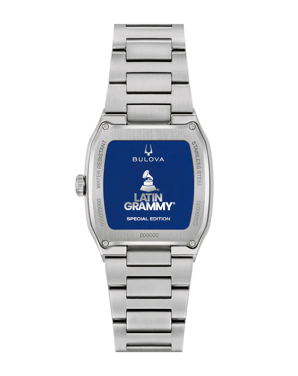 Bulova 96A336 Latin GRAMMY Silver Dial Stainless Steel Quartz Men's Watch