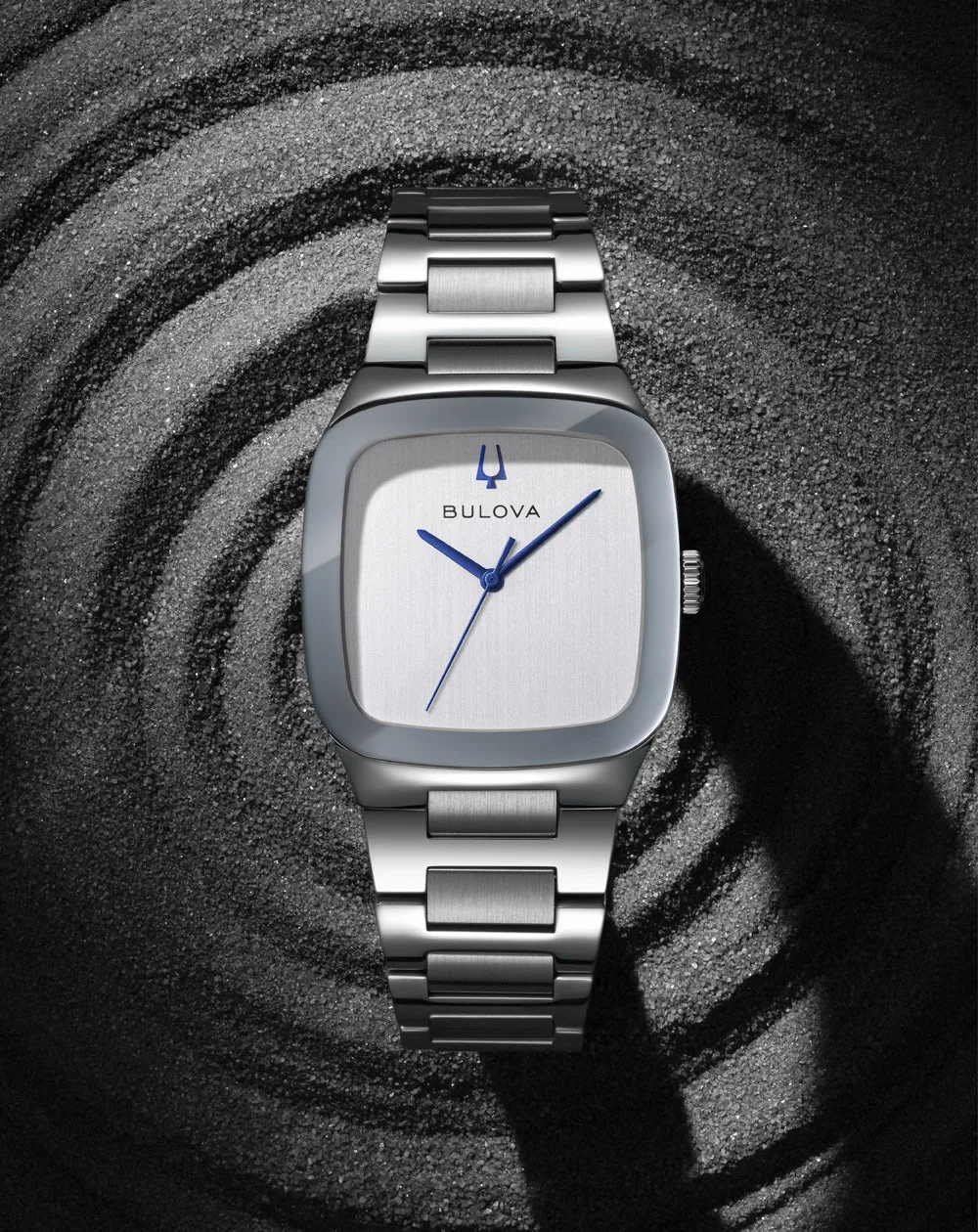 Bulova 96A336 Latin GRAMMY Silver Dial Stainless Steel Quartz Men's Watch