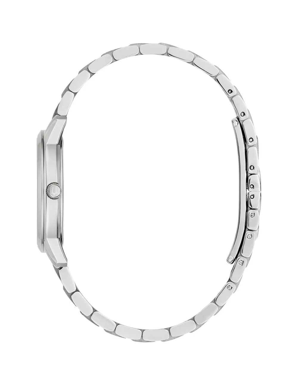 Bulova Classic Ladies Quartz Blue Dial & Stainless Steel Case & Band - 96M166