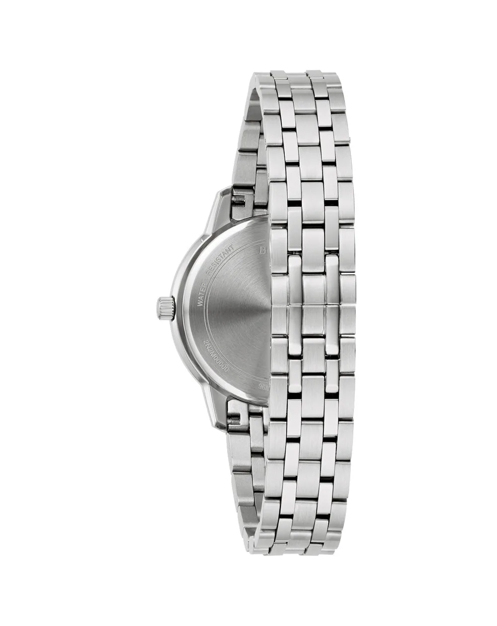 Bulova Classic Ladies Quartz Blue Dial & Stainless Steel Case & Band - 96M166