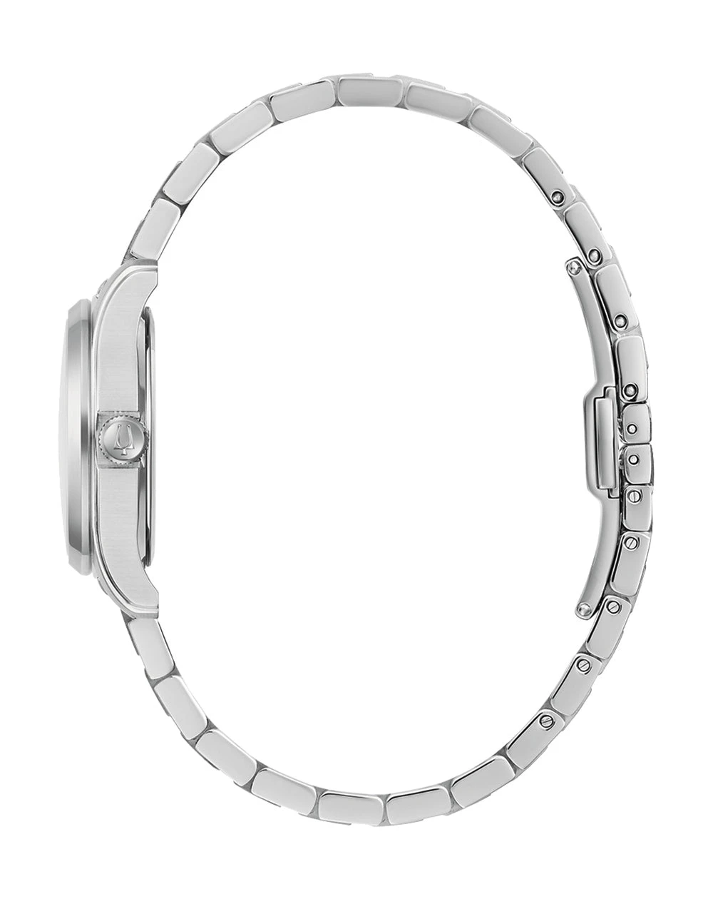 Bulova Classic Ladies Quartz Stainless Steel Case & Band, Silver Dial 30M WR Watch - 96M162