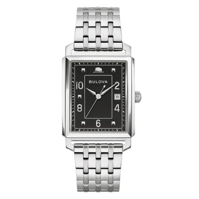 Bulova Frank Sinatra Limited Edition Black Dial, Stainless Steel Case & Band - 96B461