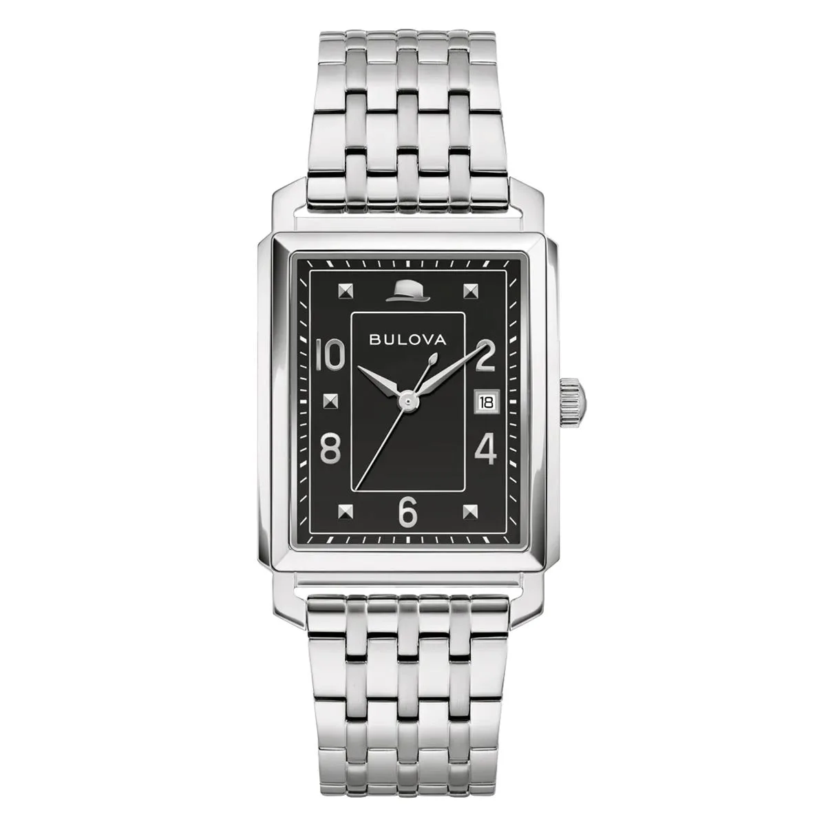 Bulova Frank Sinatra Limited Edition Black Dial, Stainless Steel Case & Band - 96B461
