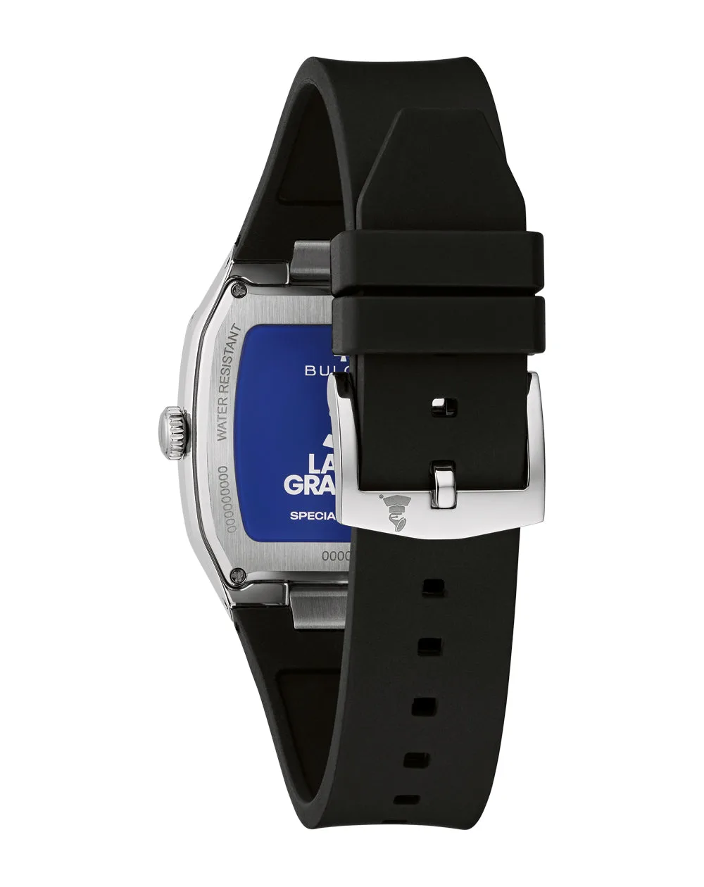 Bulova Latin GRAMMY Millennia Men's Quartz Watch 96A335 – Silver Dial Black Rubber Strap