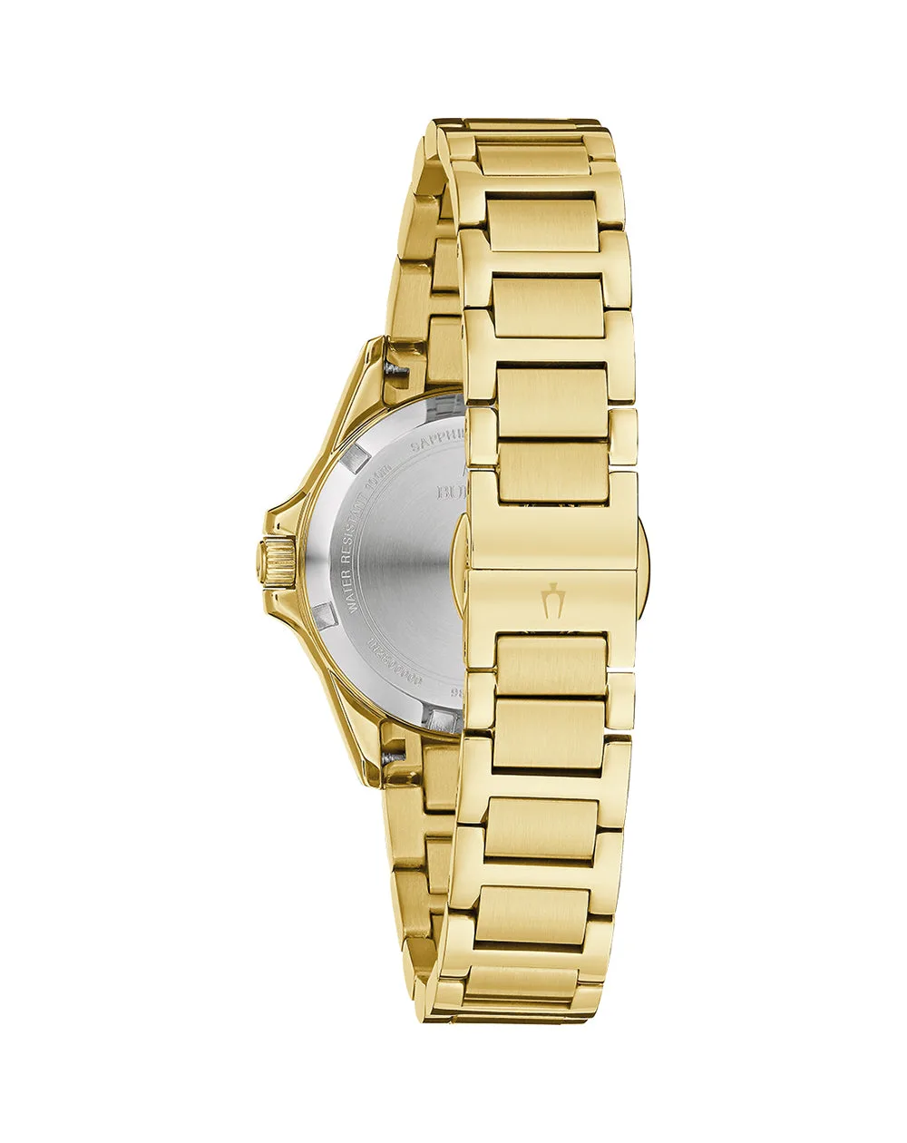 BULOVA MARINE STAR LADIES DIAMOND SET GOLD BRACELET - 98R294