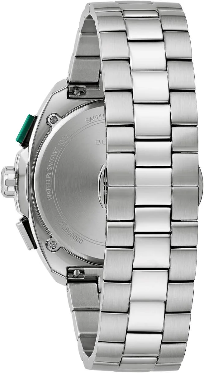 Bulova Racer Green Dial Chronograph Mens Watch - 98B468