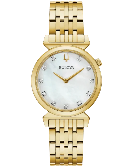 Bulova Regatta Women's Diamond Bracelet Strap Watch - 97P149