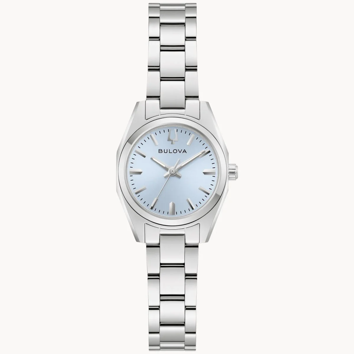 Bulova Surveyor Light Blue Dial Stainless Steel Watch - 96L346