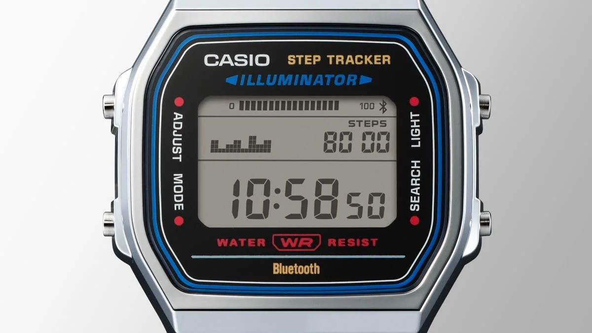 Casio ABL100WE-7A Vintage Bluetooth Step Tracker Digital Watch