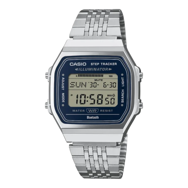 Casio ABL100WE-2A Vintage Digital Bluetooth Step Tracker Watch