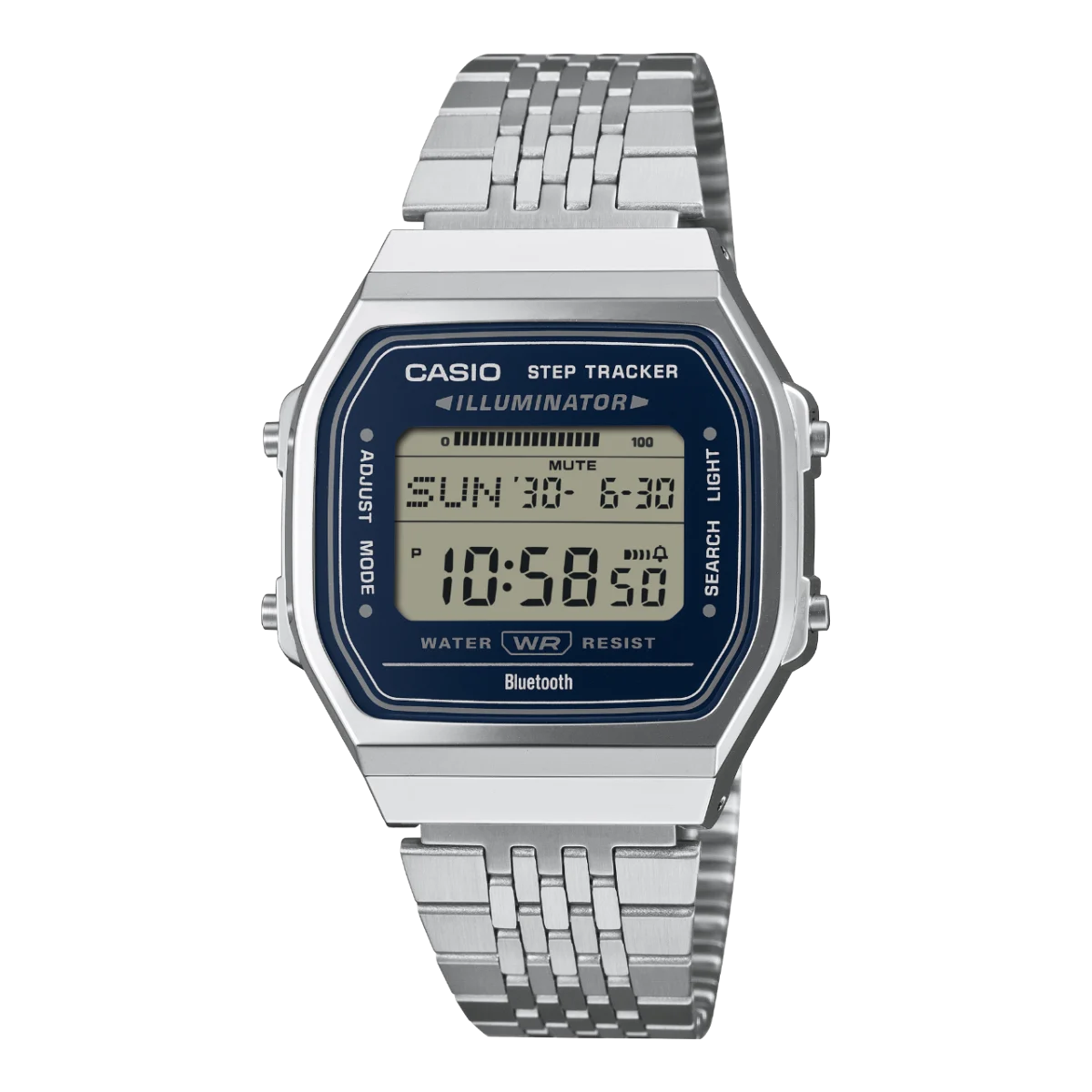 Casio ABL100WE-2A Vintage Digital Bluetooth Step Tracker Watch