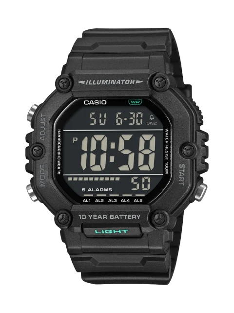 Casio AE1600HX-1B Digital Watch – Extra Long Strap & 10 Year Battery
