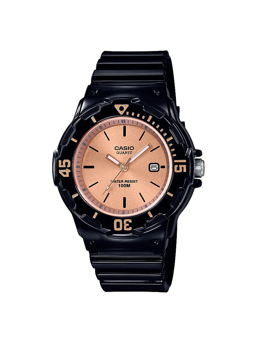 Casio Analogue Date Display Rose Gold Face - LRW200H-9E2