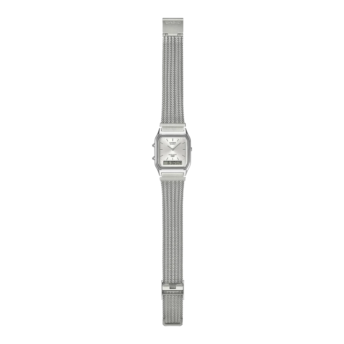 Casio AQ230EM-7A Classic Ana-Digi Watch Fine-Woven Mesh Band