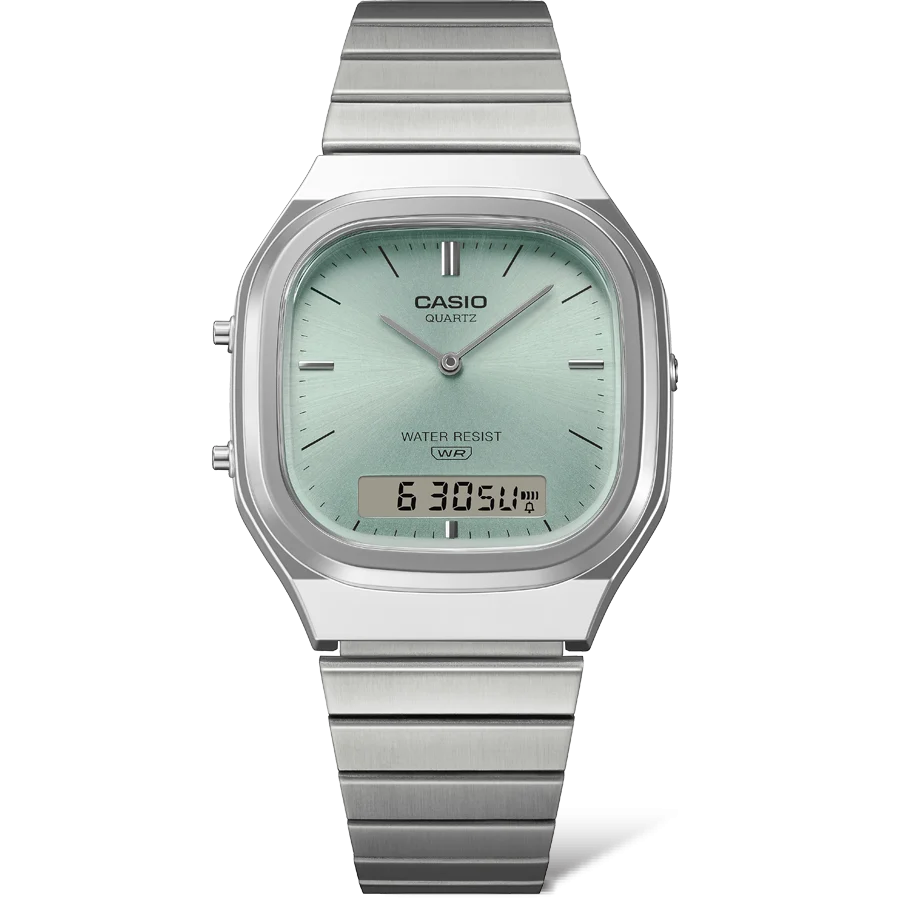 Casio AQ240E-2A Vintage Analog Digital Watch – Teal Dial