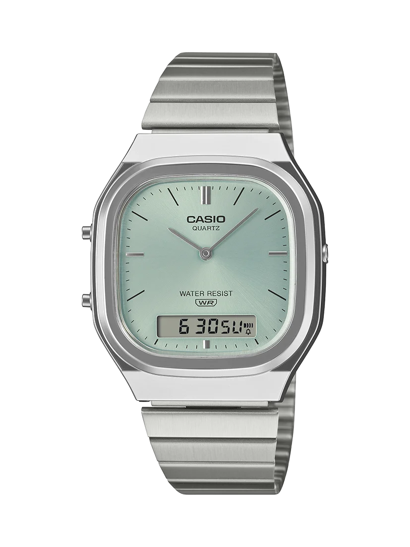 Casio AQ240E-2A Vintage Analog Digital Watch – Teal Dial