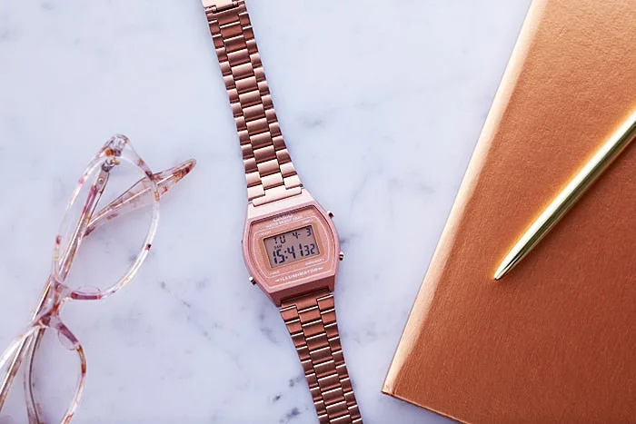 CASIO B640WC-5A Rose Gold Digital Watch