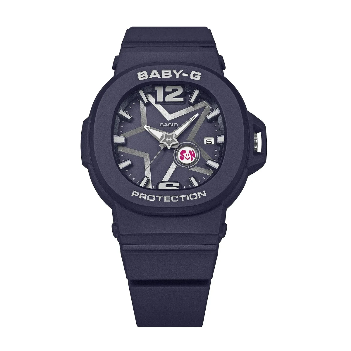 Casio BABY-G BGA10D-2A1 Space Pop Analog Resin Watch – Shock Resistant, 100M Water Resistance
