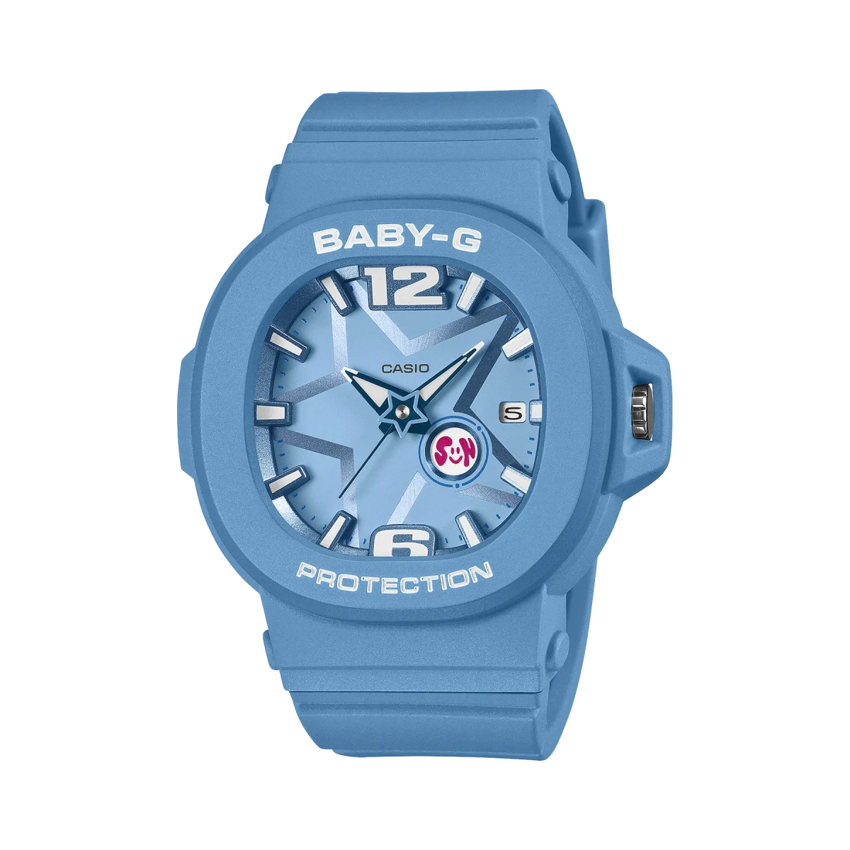 Casio BABY-G BGA10D-2A2 Space Pop Analog Resin Watch – Shock Resistant, 100M Water Resistance