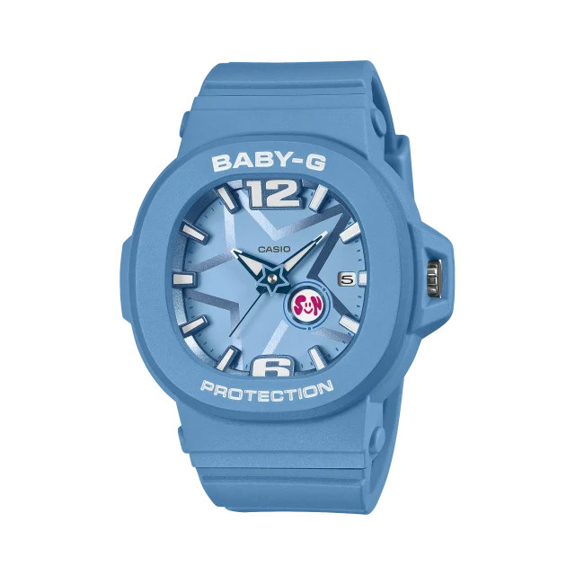 Casio BABY-G BGA10D-2A2 Space Pop Analog Resin Watch – Shock Resistant, 100M Water Resistance