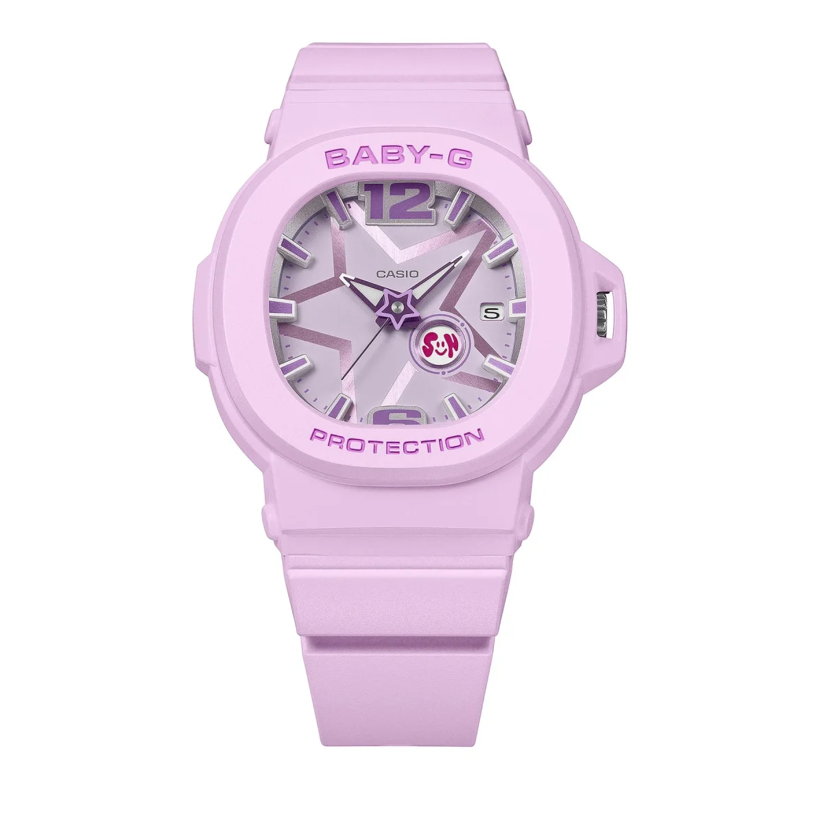 Casio BABY-G BGA10D-6A Space Pop Analog Resin Watch – Shock Resistant, 100M Water Resistance