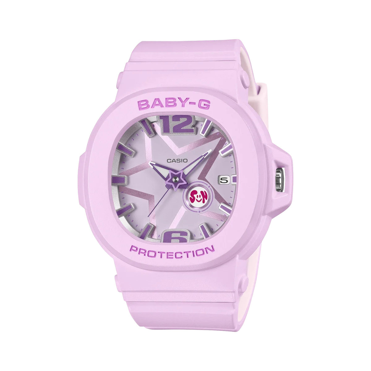 Casio BABY-G BGA10D-6A Space Pop Analog Resin Watch – Shock Resistant, 100M Water Resistance