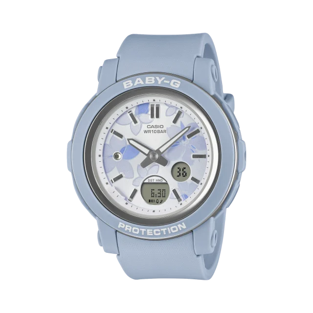 Casio Baby-G BGA290FL-2A Floral Blue Analogue Digital Women's Watch