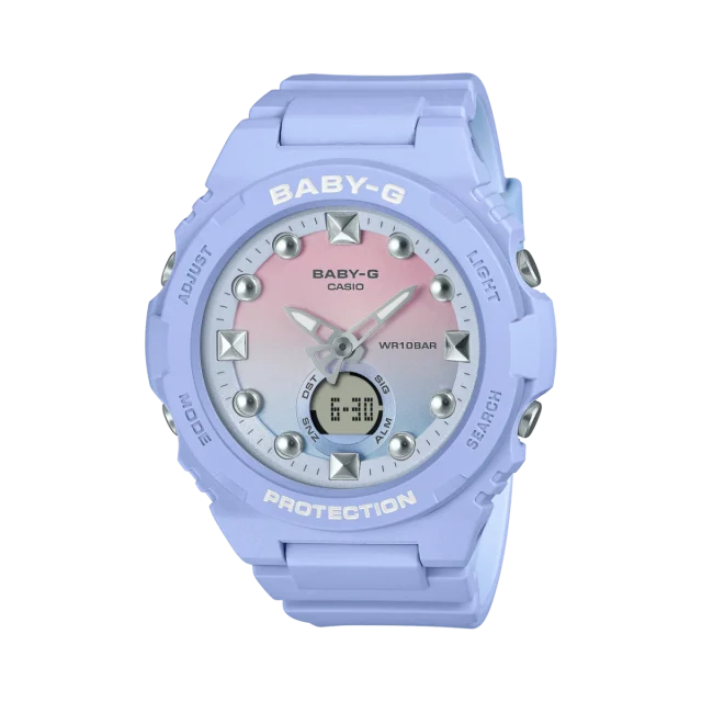 Casio Baby-G Duel Time Blue Case & Band 100M WR Watch - BGA320-2A1