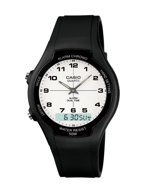 Casio Basic Analogue & Digital Dual Watch - AW90H-7B