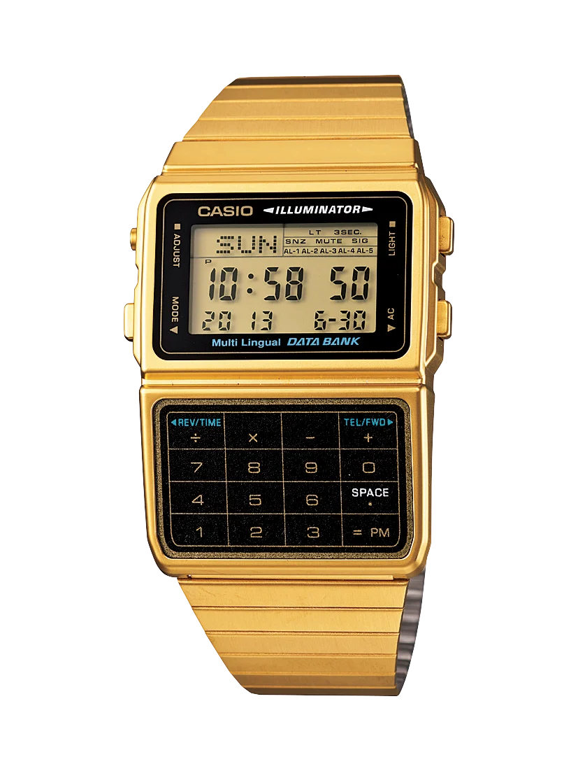 Casio Classic Databank, Calculator Digital Watch - DBC611G-1D